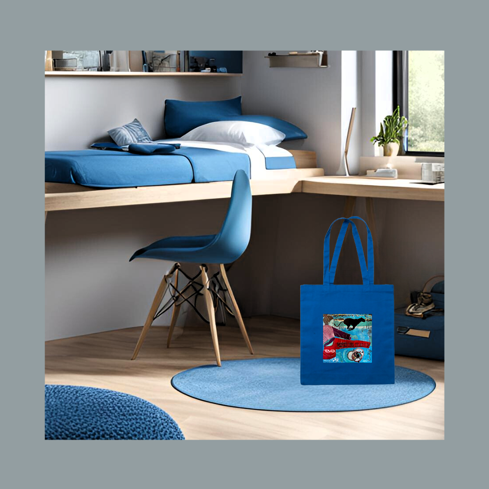 Tote bag / Sac fourre-tout imprimé à l'encre en coton épais WANTED