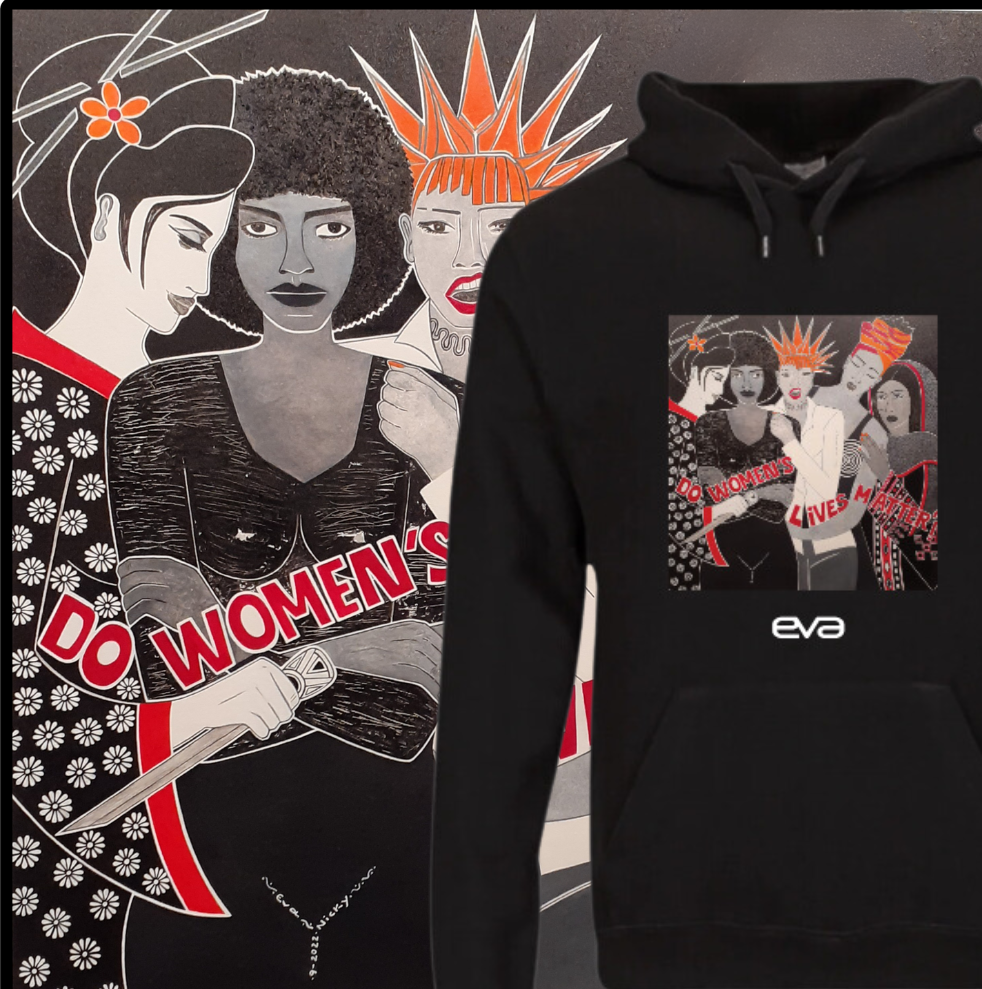 Sweat à Capuche Unisexe Eva Groupe de Femmes