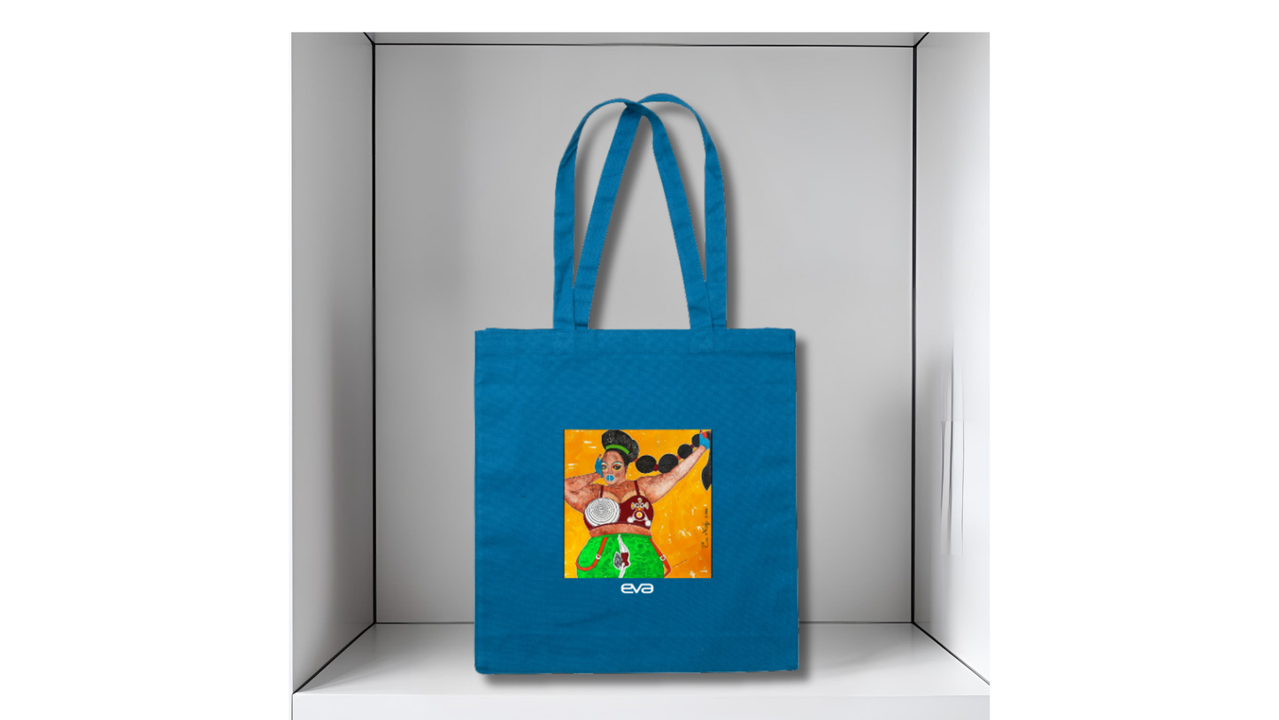 Tote bag / Sac fourre-tout imprimé à l'encre en coton épais Volupté
